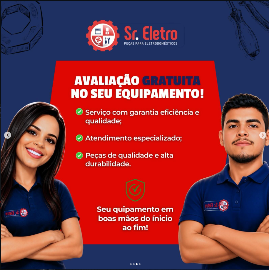 Equipe Sr. Eletro: atendimento especializado, qualidade e garantia